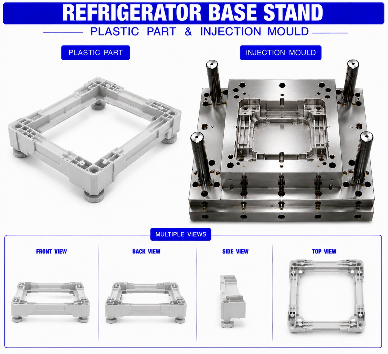 Refrigerator Plastic Base Stand